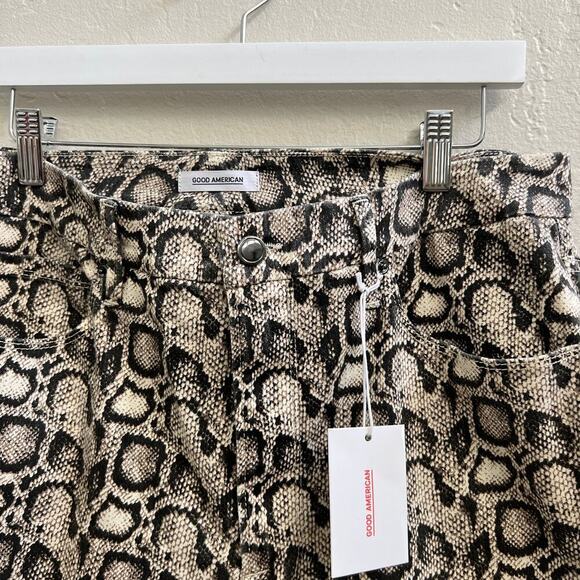 NWT $169 Good American Good Legs High Rise Snake Print Jeans - Picture 7 of 8